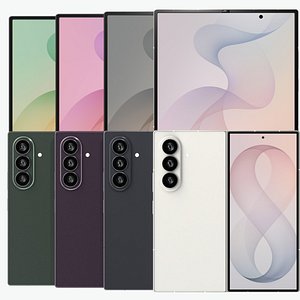 Samsung Galaxy Z Fold 8 Ultra All Colors 3D model