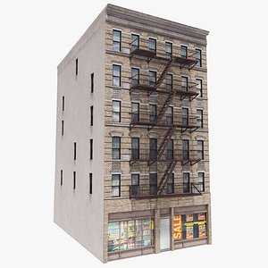 3D Manhattan Building 06, 8K PBR Textures model