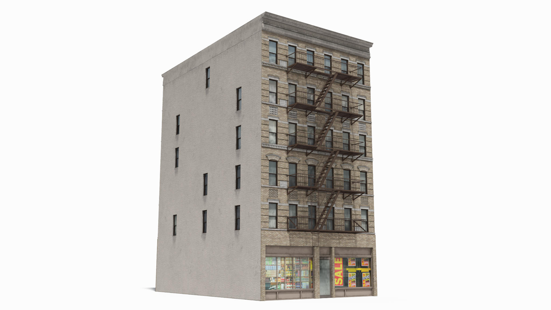 3D Manhattan Building 06, 8K PBR Textures Model - TurboSquid 1748586