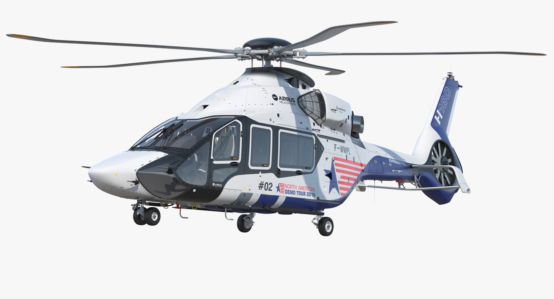 Helicopter Airbus H160 3D model preview
