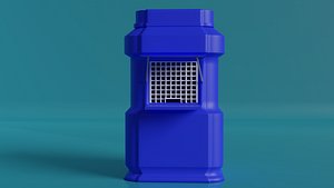 mobile money booth 3D model