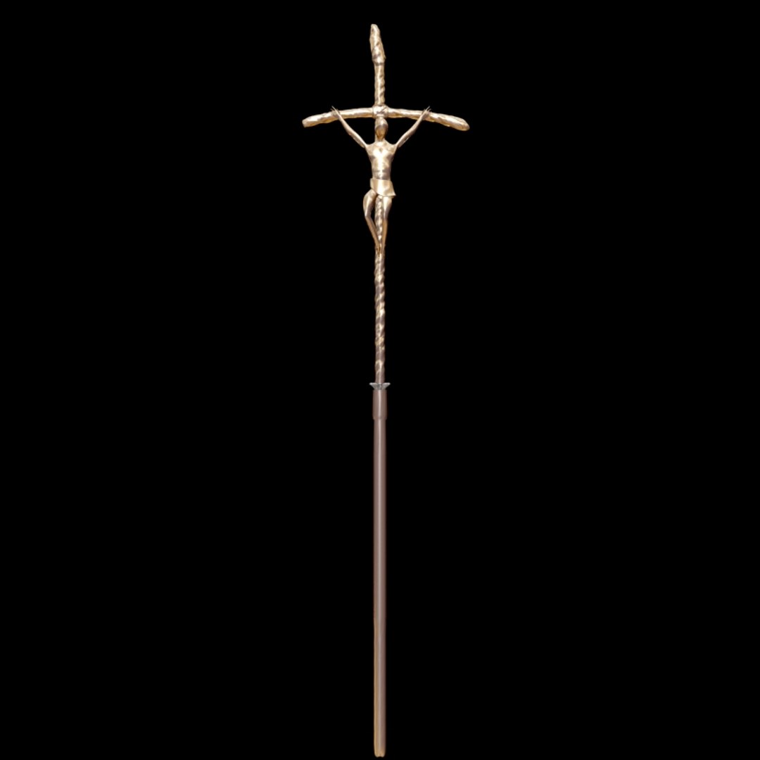 pope's crucifix 3d model