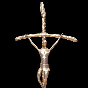pope's crucifix 3d model