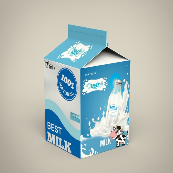 3D Milk Carton model - TurboSquid 1746472