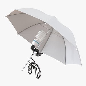 photography studio umbrella photo 3d model