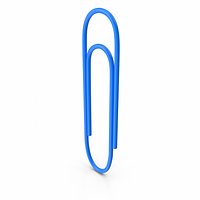 Paper Clip Blue
