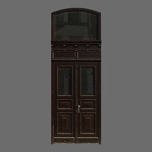 door wood polys 3D