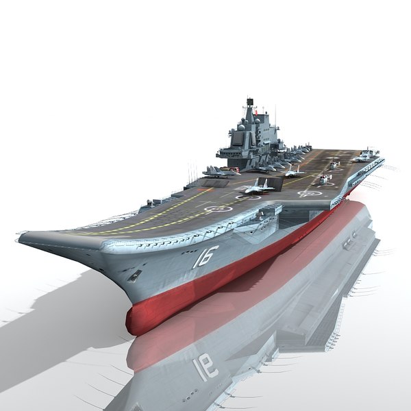 chinese aircraft carrier cv-16 3d max