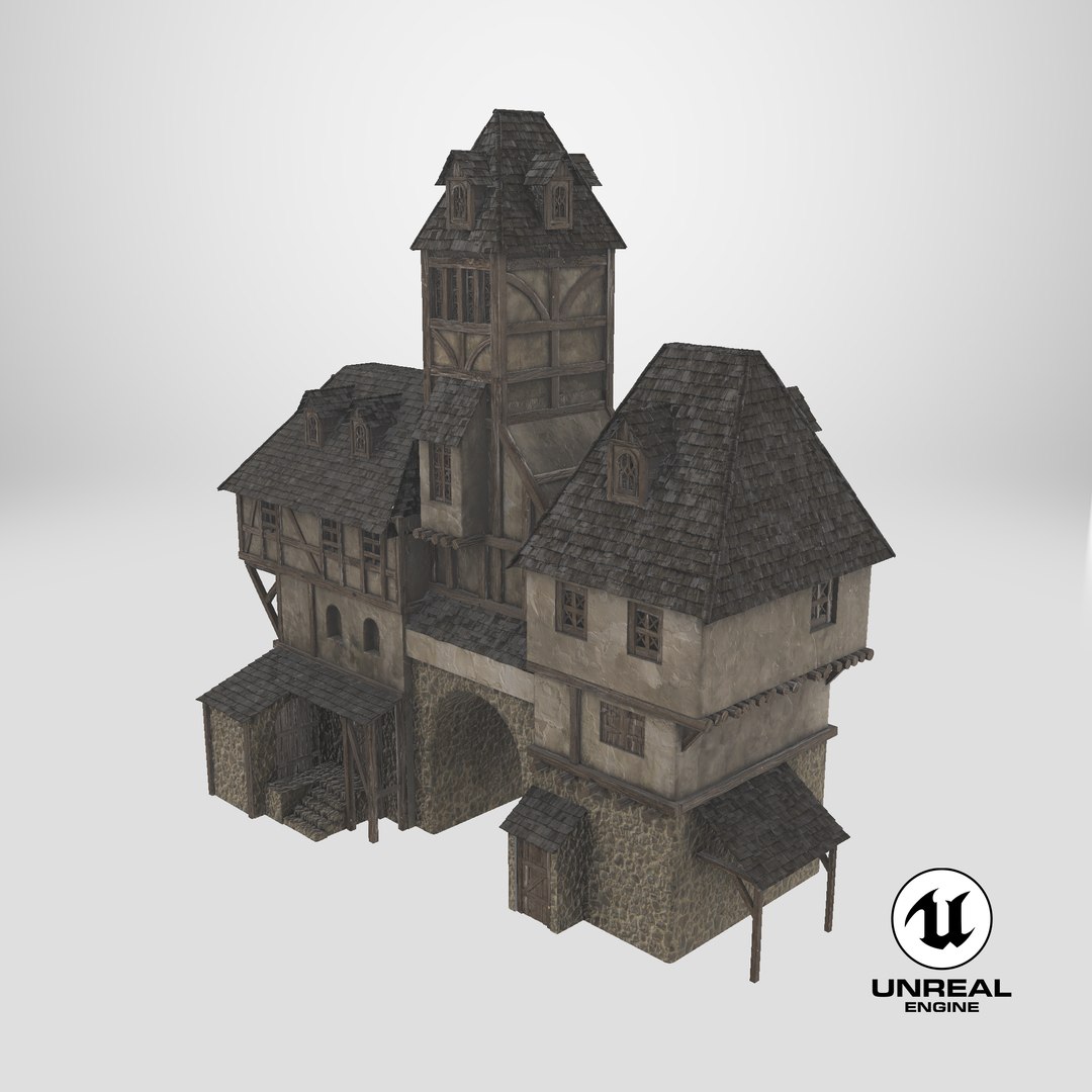 3D Medieval House 04 8K PBR Textures model https://p.turbosquid.com/ts-thumb/GV/Zdzo8r/Ii/stemcell_unreal_render/png/1727705638/1920x1080/fit_q87/6d33f822a614850603573f68c7d0908bbdafa8f1/stemcell_unreal_render.jpg