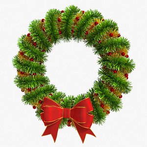 christmas wreath 3D model