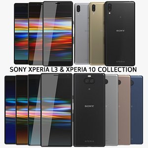 realistic sony xperia l3 3D model
