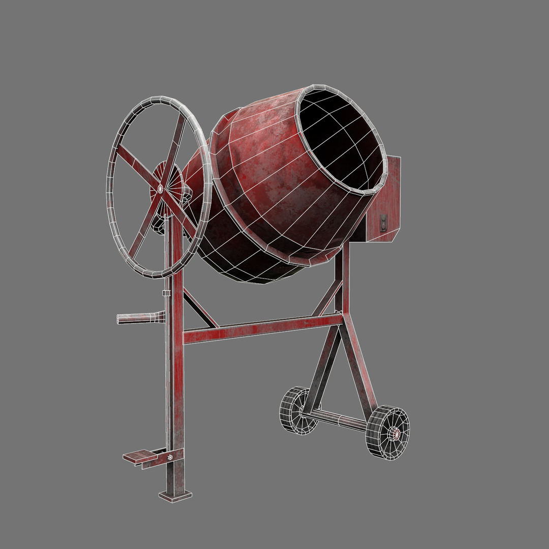 Concrete mixer 3D - TurboSquid 1190725