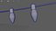 Stringed Lights 3D model model