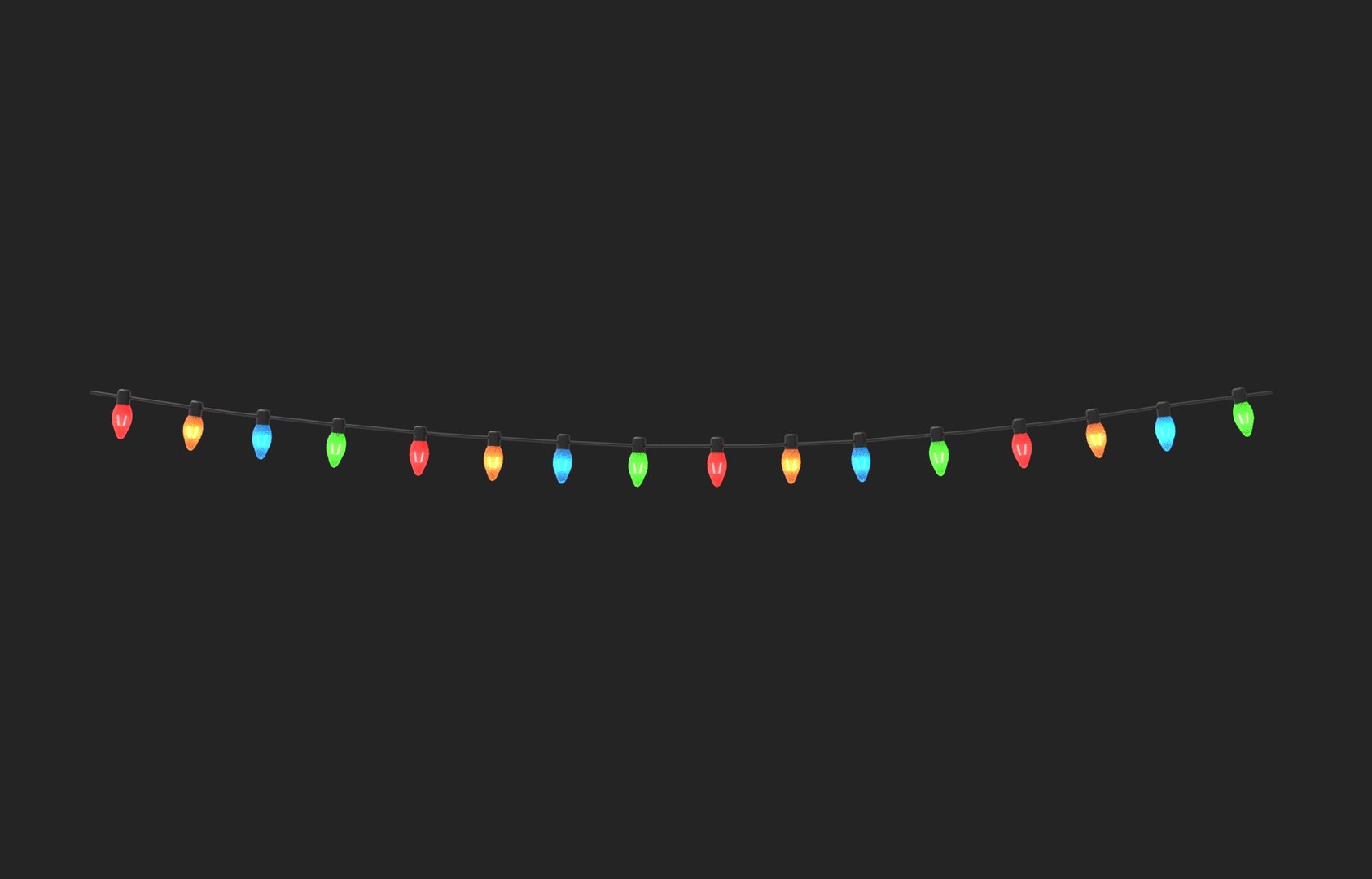 Stringed Lights 3D Model Model - TurboSquid 2362041