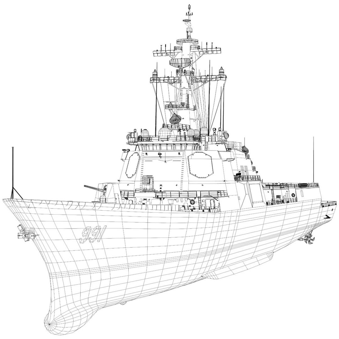 3d Korea Kdx-iii Destroyer Model