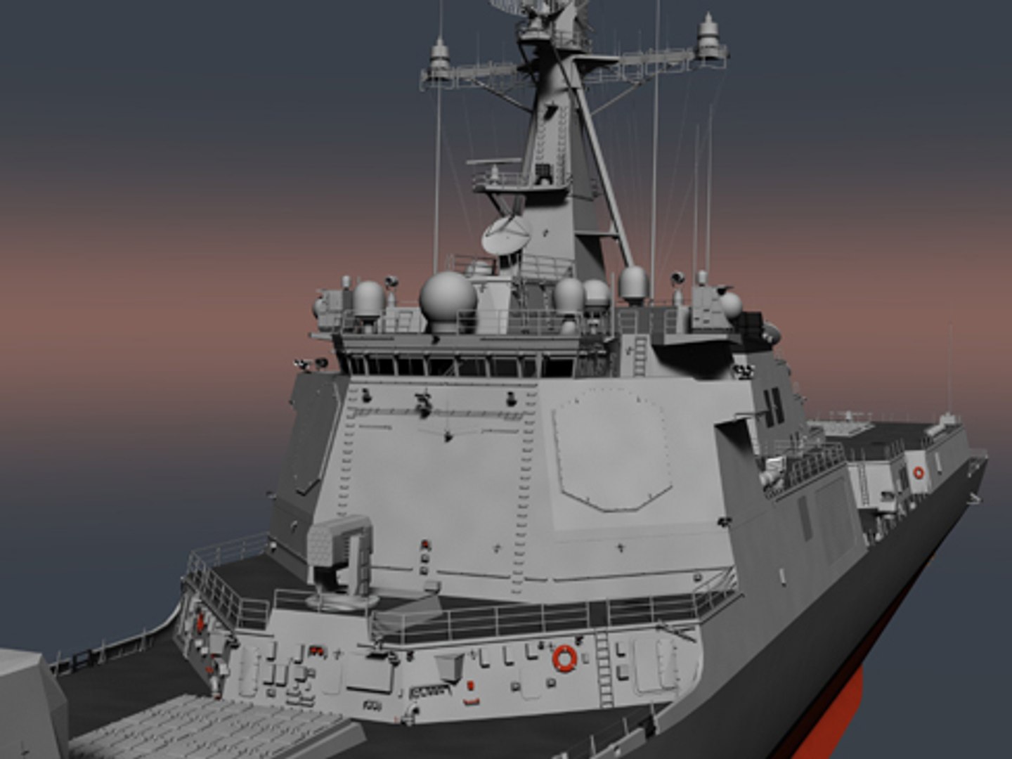 3d Korea Kdx-iii Destroyer Model