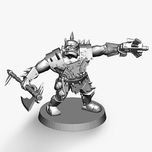 3D orc soldier 3D print model model