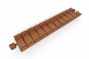 toy train tracks 3D model