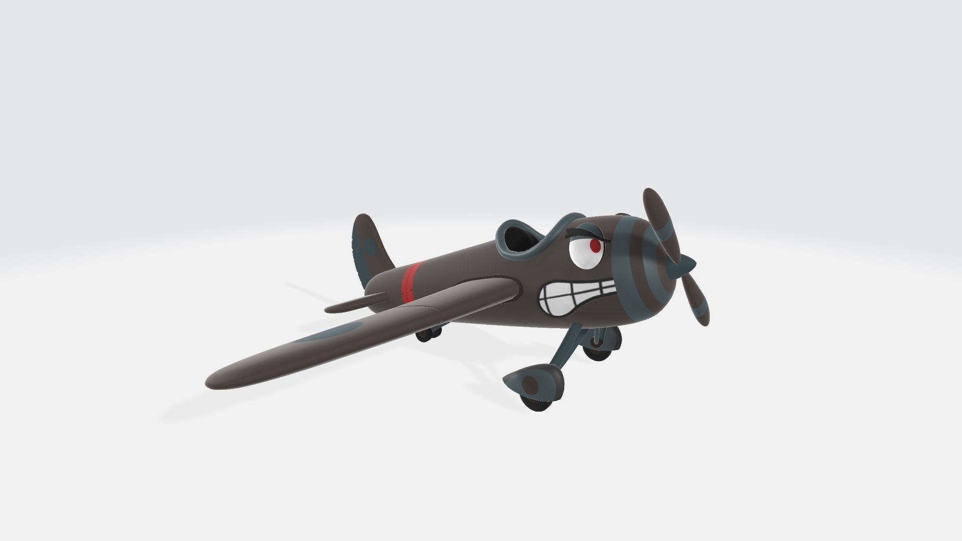 3D Airplane Character - Color Model - TurboSquid 2352192