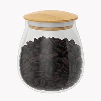 Kitchen glass jar with contents 14