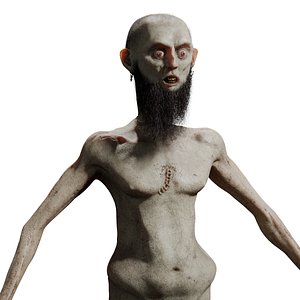 3D Dwarf Horror Character Design