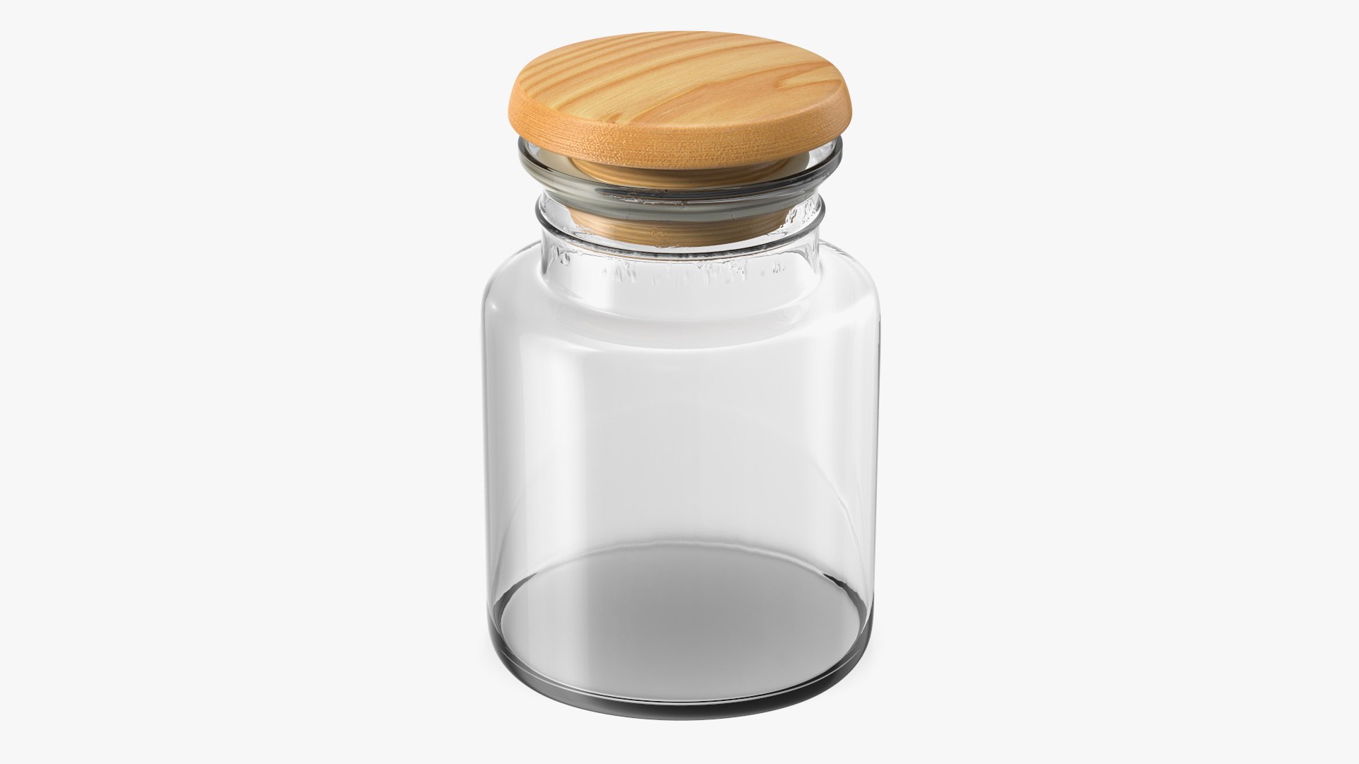Storage Glass Jar 3D model preview