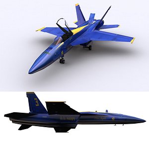 3D model F-18 Super Hornet