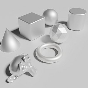 3D Basic Mesh Objects model
