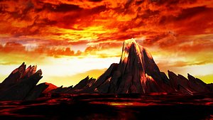 Volcanoes inferno sea of fire natural wonders