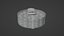 Ananaskuchen 3D-Modell