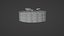 Ananaskuchen 3D-Modell