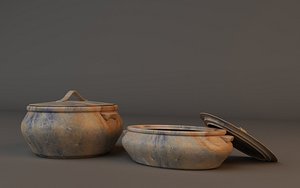 pot pan 3d max