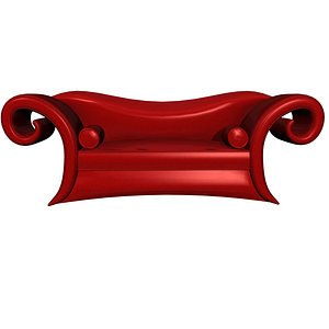 Sofa cuir rouge
