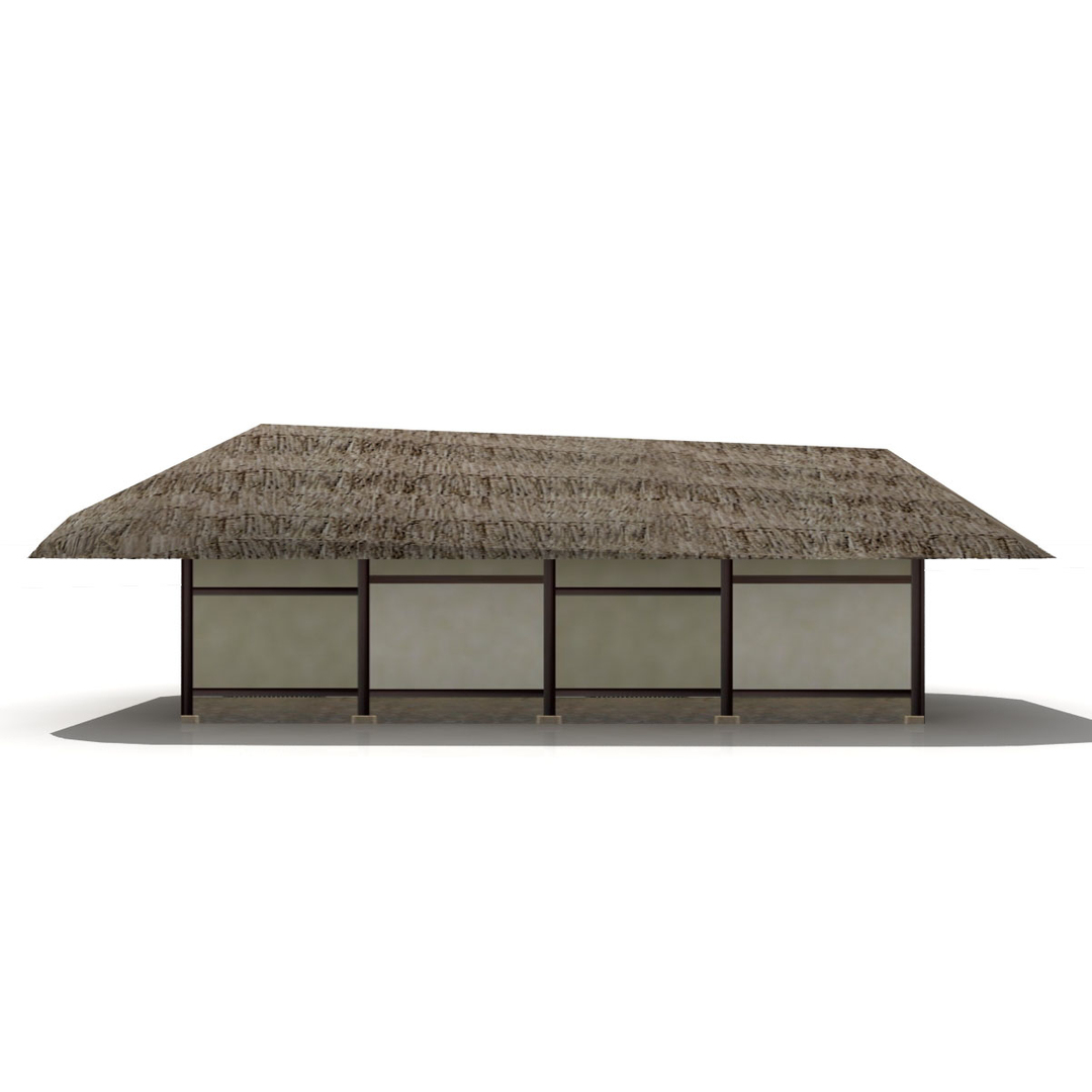 3d Hut Polygonal 2 Model