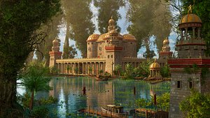 Fantasy Jungle Palace 3D