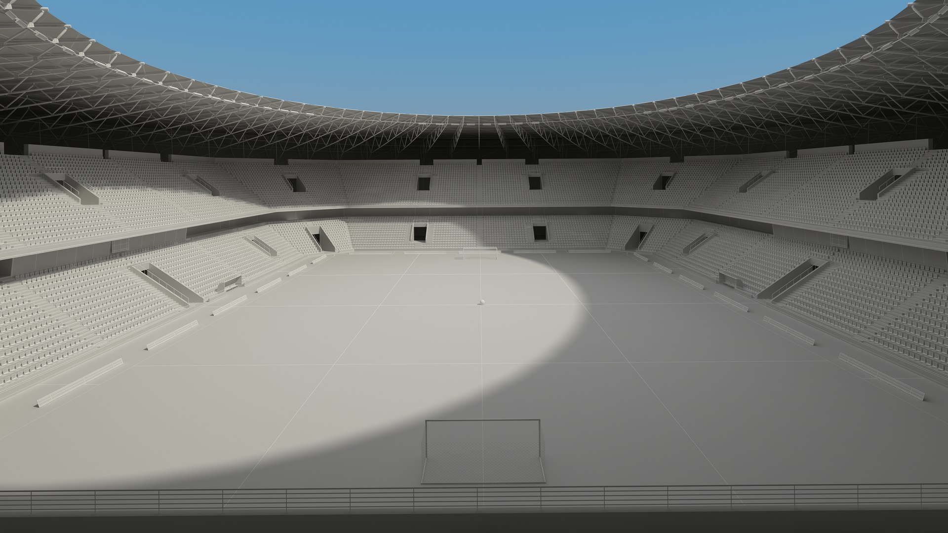 Soccer Stadium Interior And Exterior 3D Model - TurboSquid 2358962