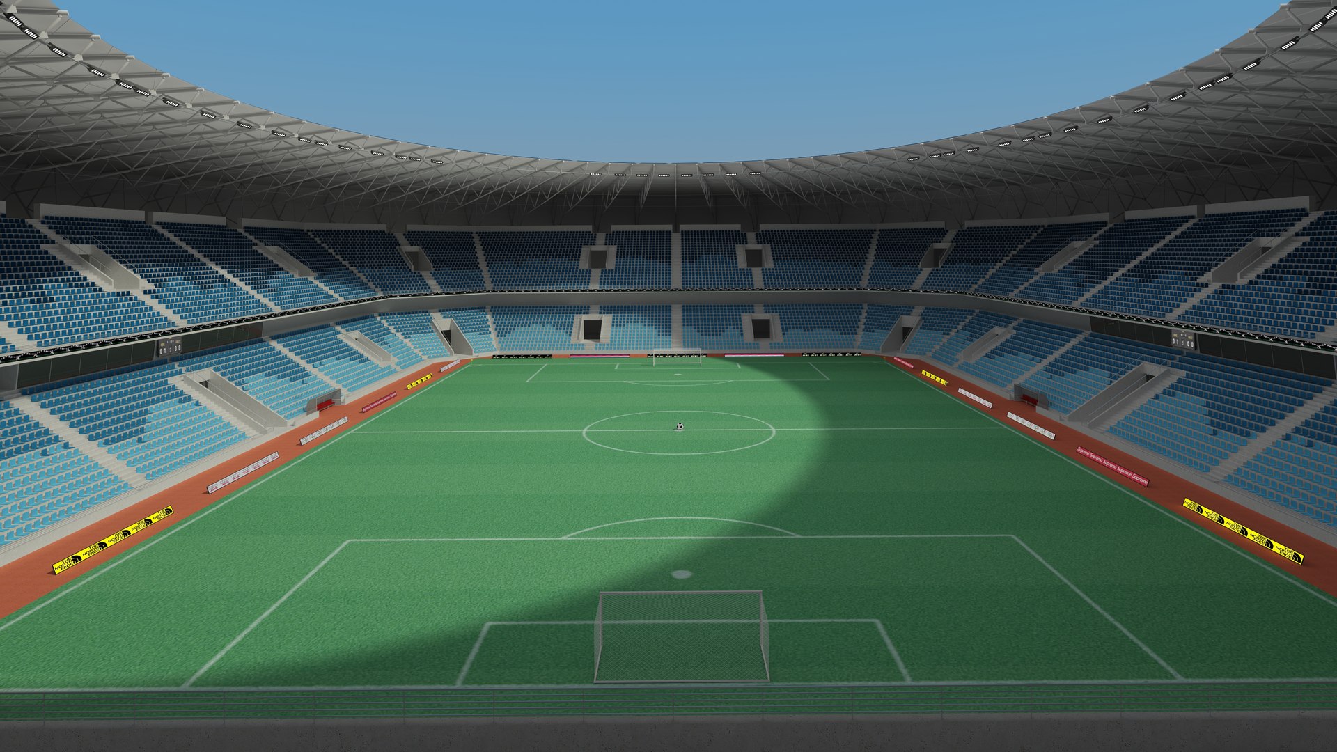 Soccer Stadium Interior And Exterior 3D Model - TurboSquid 2358962