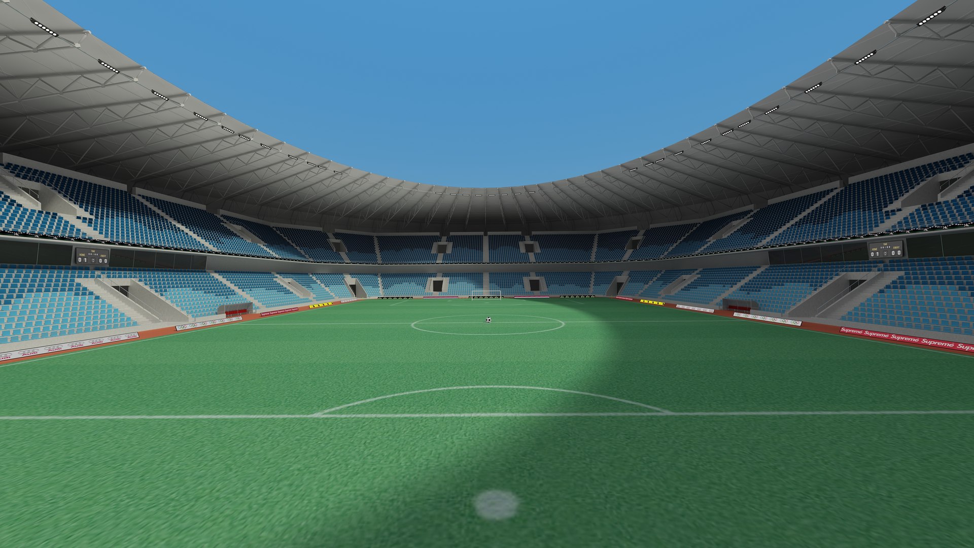 Soccer Stadium Interior And Exterior 3D Model - TurboSquid 2358962