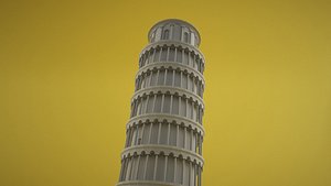 Pisa Tower Italy Torre de Pisa model