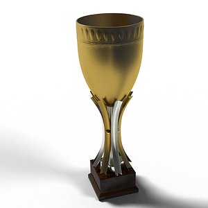 3D cup trophy