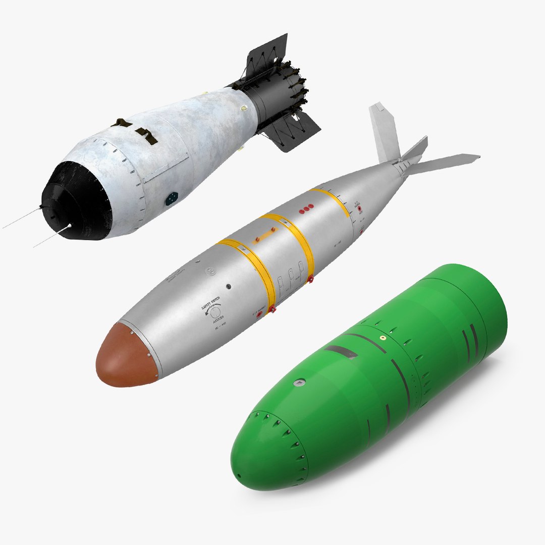 Nuclear Bombs Collection 3D model preview
