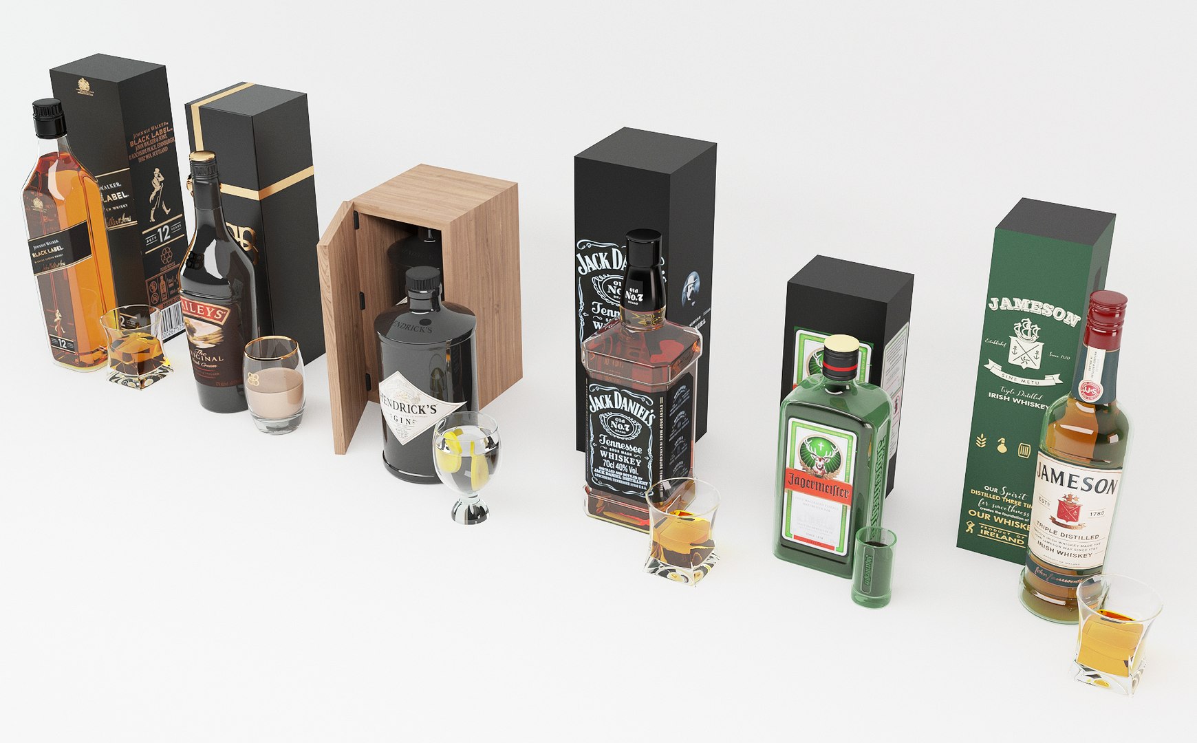 Liquor Collection 3D model - TurboSquid 2170760