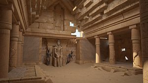 tomb pharaohs ruins 3D model