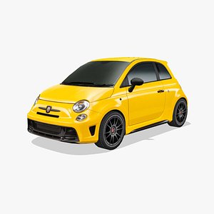 3D Abarth 695 Biposto Record Edition 2016 model