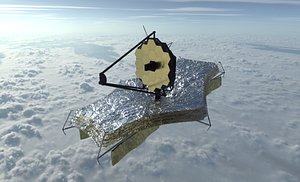 3D james webb space telescope model