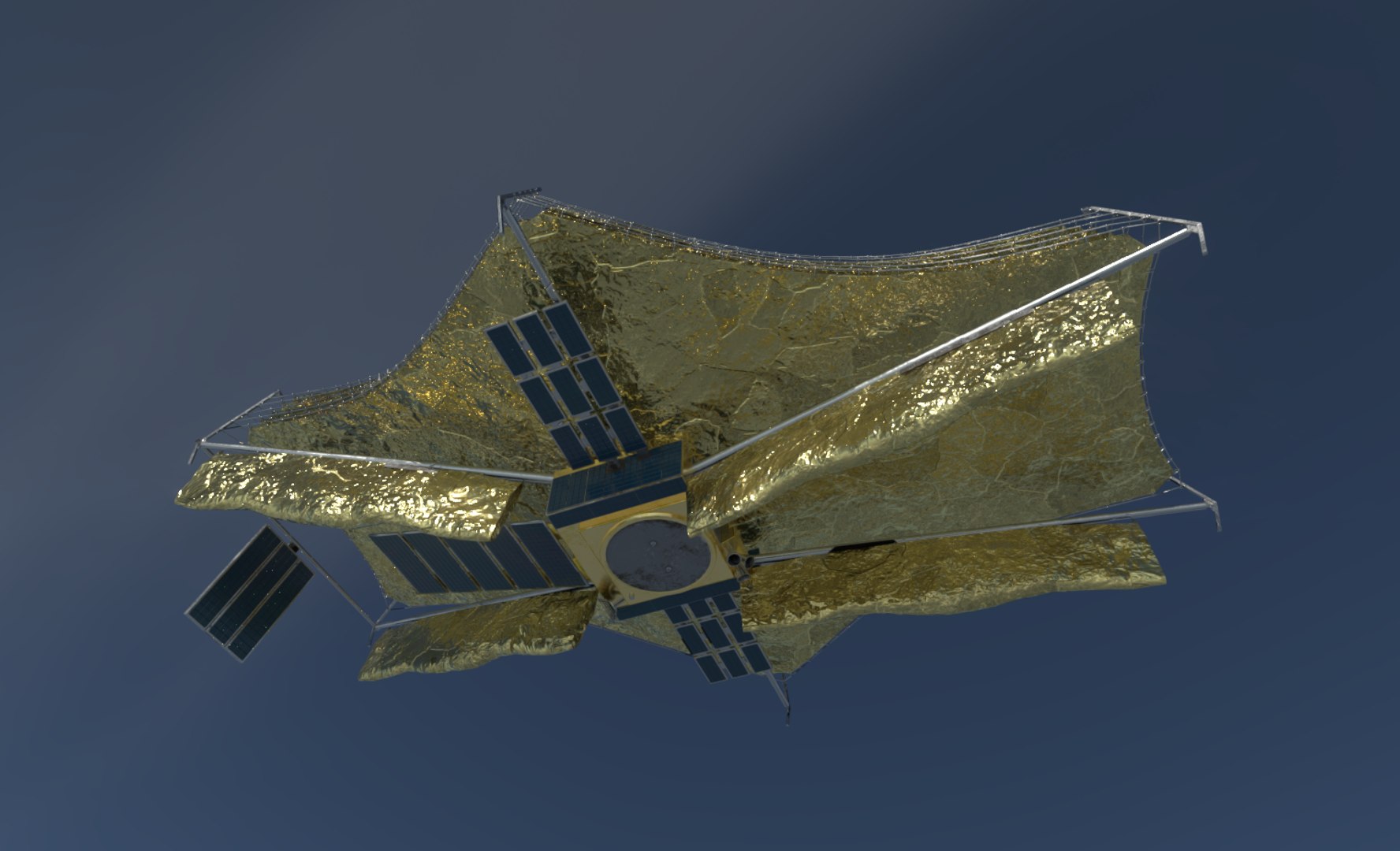 Satellites, Telescopes and Rockets 3D model https://p.turbosquid.com/ts-thumb/GW/uoASw3/acGzI4Pn/jameswebb02/png/1790452456/1920x1080/fit_q87/8fe4f309685c5552cd7237b8d71b051eaa196e70/jameswebb02.jpg