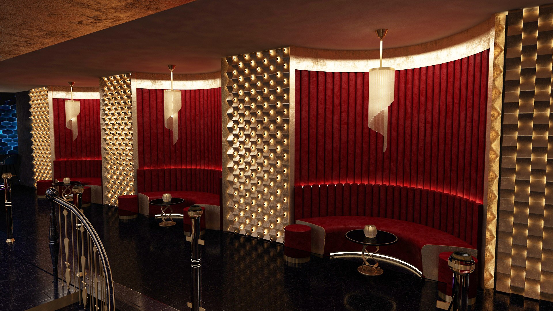 Luxury Nightclub Bar Interior Design 3D Model - TurboSquid 2046082