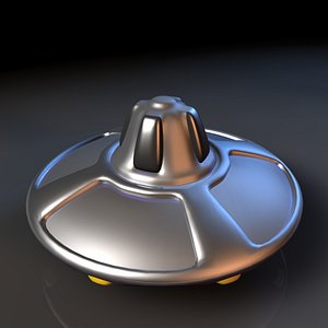 3d 3ds flying saucer alien