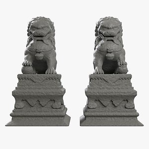 Stone Lion 3D