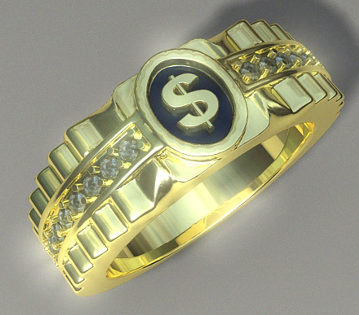 3d man s ring jewelry